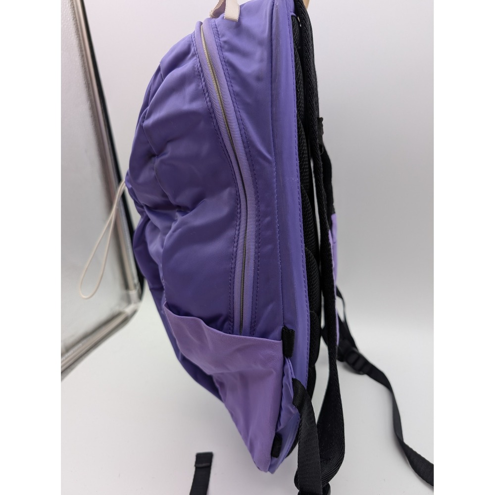 LULULEMON BACKPACK Run Like A Gazelle Purple Running Bag GYM Workout CINCH - Picture 4 of 8